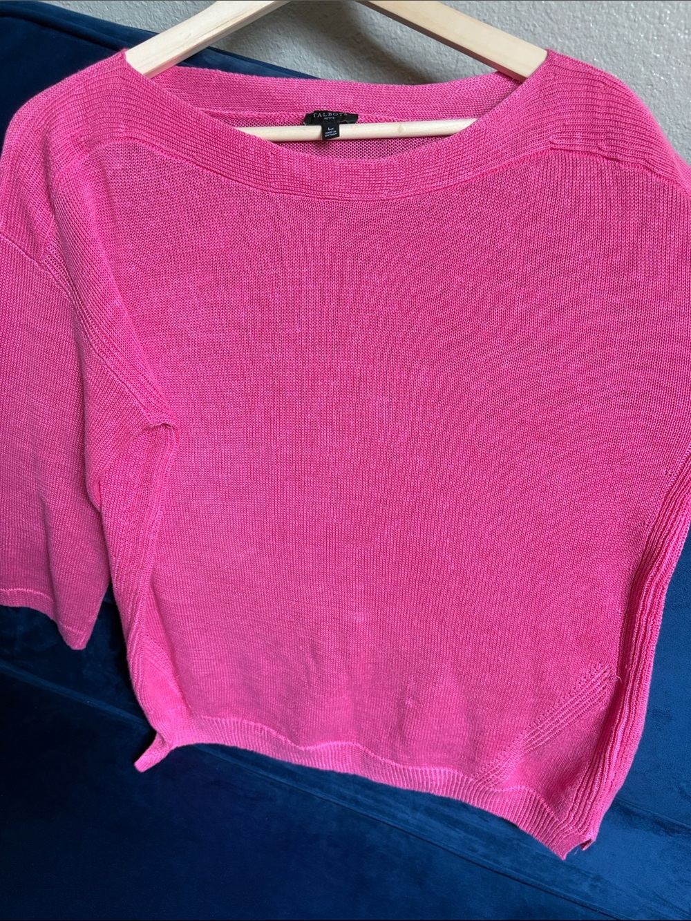 Talbots Hot Pink Lightweight Crewneck Sweater